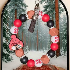 Ralphy “Oh Fudge” Wristlet Keychain